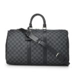 Túi LV Keepall Bandouliere 50 Damier Xám Đen sang trọng