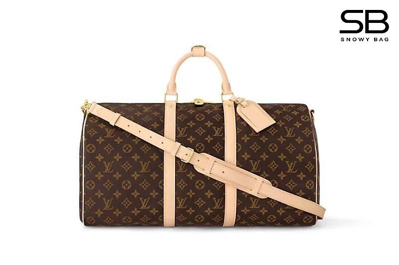 Túi LV Keepall Bandouliere 50 M41416 Monogram Nâu sang trọng