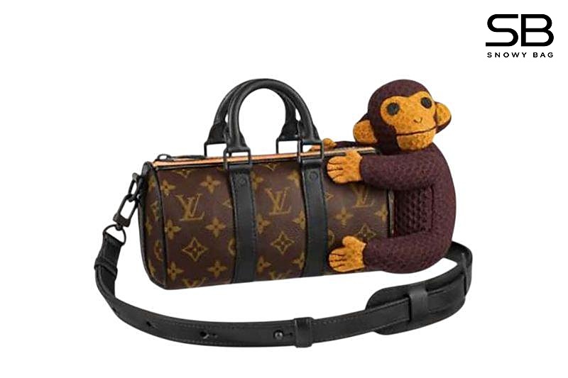 Túi LV Keepall Nano Zoom với hình ảnh bạn khỉ dễ thương