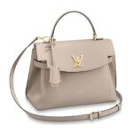 Túi LV Lockme Ever MM Greige Calfskin Leather M56094 màu be sang trọng