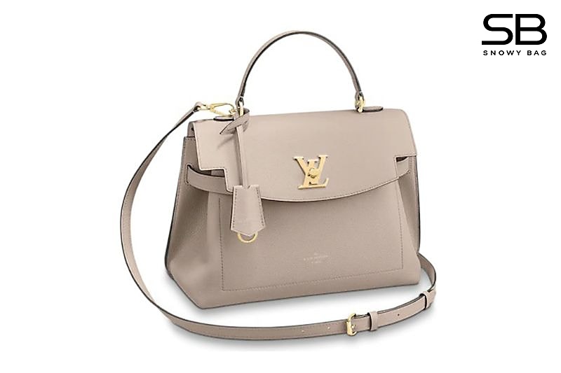 Túi LV Lockme Ever MM Greige Calfskin Leather M56094 màu be sang trọng