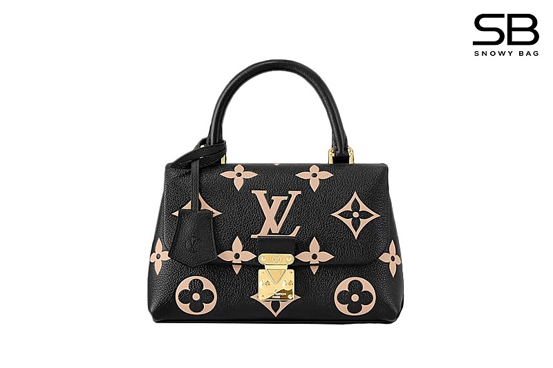 Túi LV Madeleine BB M45978 Bicolor Monogram Empreinte Đen Kem sang trọng