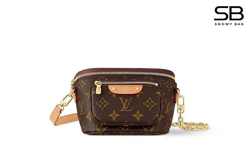 Túi LV Mini Bumbag M82335 Monogram Nâu sang trọng và thời thượng