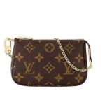 Túi LV Mini Pochette Monogram Canvas Nâu sang trọng và thời thượng