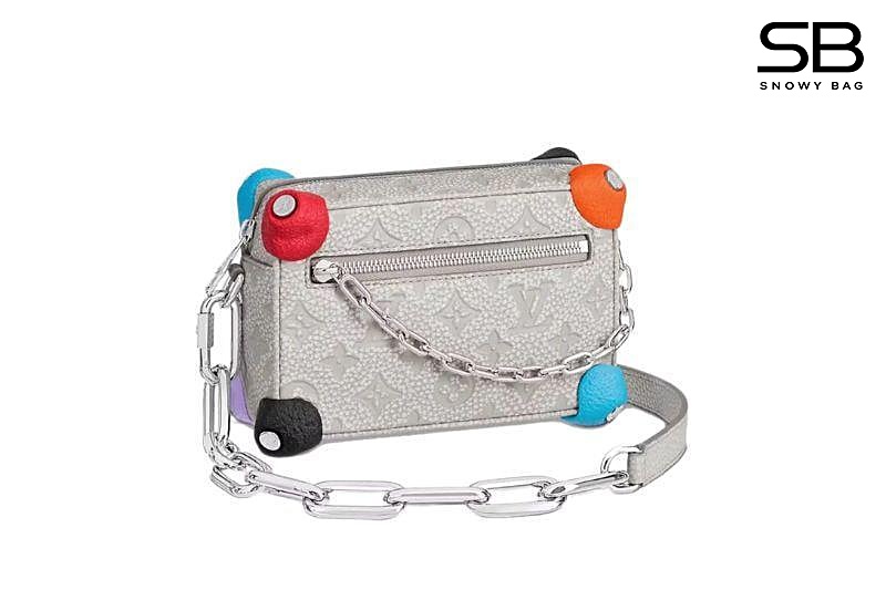 Túi LV Mini Soft Trunk M81606 Monogram Taurillon Chalk Xám sang trọng và tinh tế