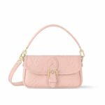 Túi LV Nano Diane M83566 Pink Opale Monogram Empreinte Hồng sang trọng