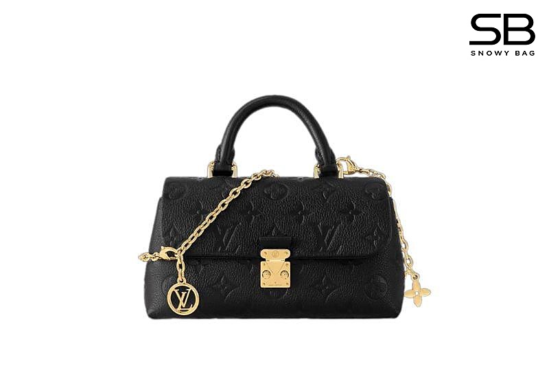 Túi LV Nano Madeleine M12144 Black Monogram Empreinte Đen sang trọng