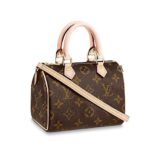 Túi LV Nano Speedy Monogram Canvas M61252 Màu Nâu sang trọng