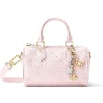 Túi LV Nano Speedy Monogram Empreinte Snowy Pearl M27107 Hồng Nhạt S16 sang trọng