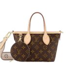 Túi LV Neverfull BB Monogram M46705 Nâu Kem sang trọng