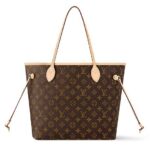 Túi LV Neverfull MM Monogram Beige M46975 Nâu Lót Be sang trọng