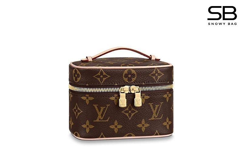 Túi LV Nice Nano Toiletry Pouch Monogram Canvas Màu Nâu 14CM sang trọng