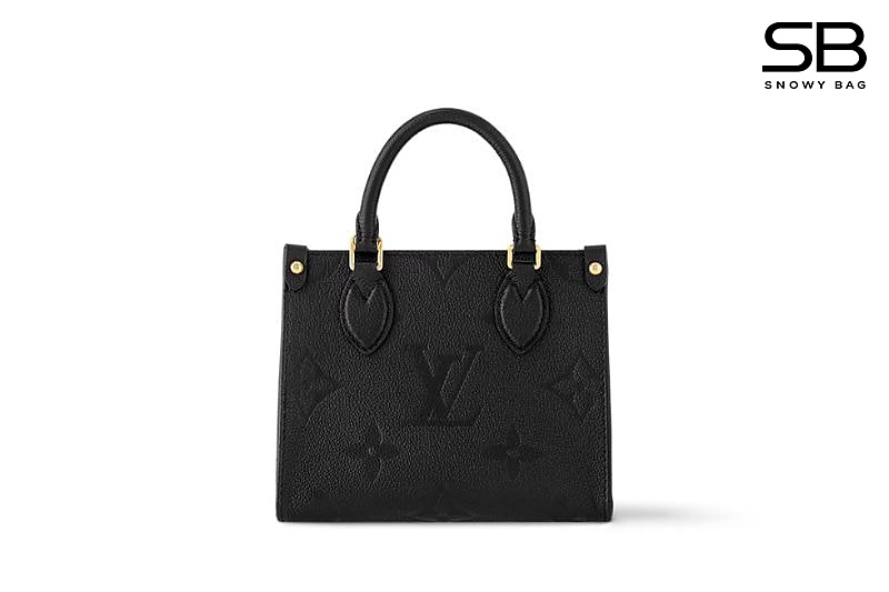 Túi LV Onthego BB M46993 Black Monogram Empreinte Đen sang trọng