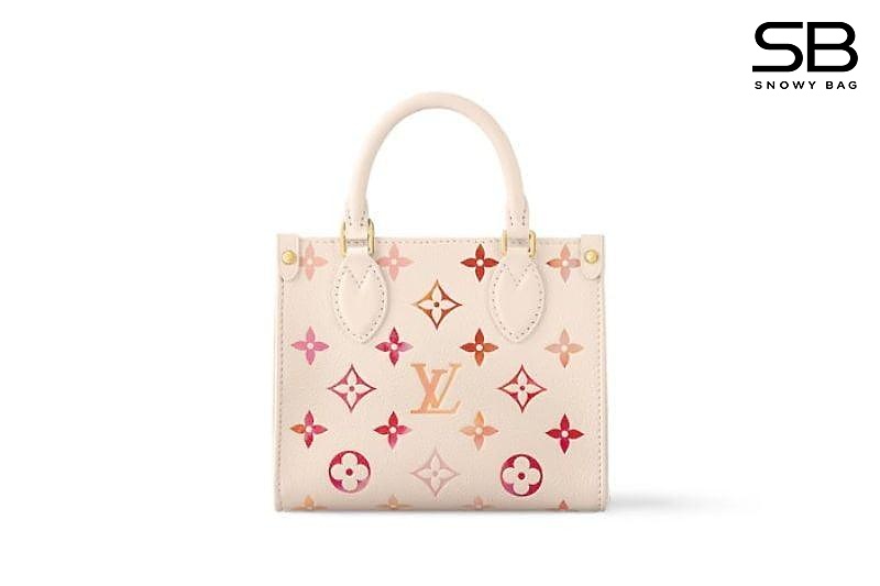 Túi LV Onthego BB M47115 Sunrise Aquarelle Monogram Empreinte sang trọng
