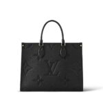 Túi LV Onthego MM M45595 Black Monogram Empreinte thời thượng