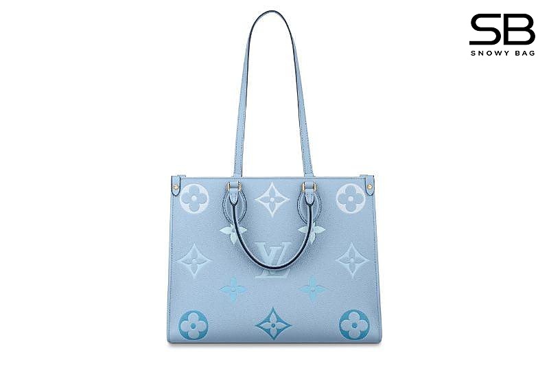 Túi LV Onthego MM SuMMer Blue M45718 Xanh Dương thời thượng và sang trọng