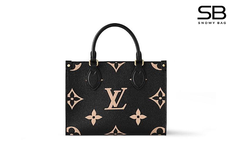 Túi LV Onthego PM M45659 Bicolor Black Beige Đen sang trọng