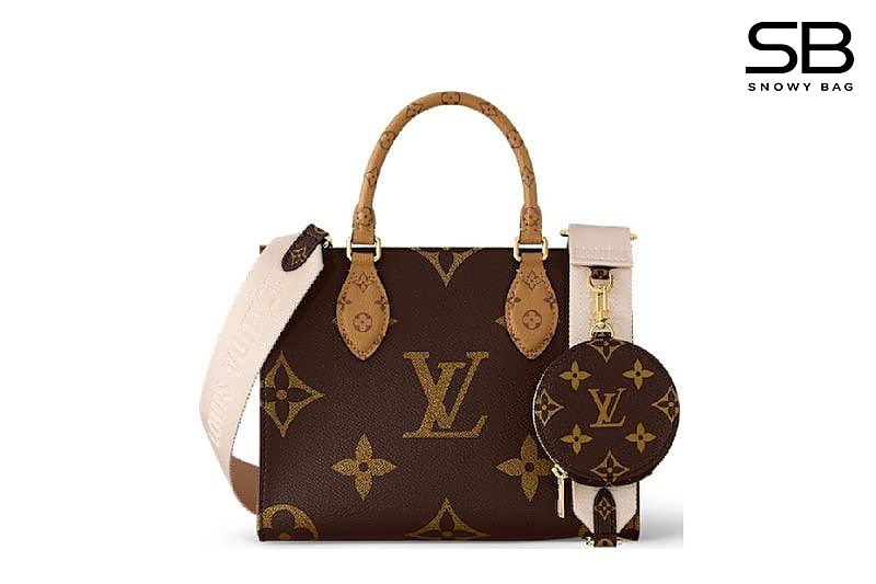 Túi LV Onthego PM M46373 Monogram Reverse Nâu sang trọng