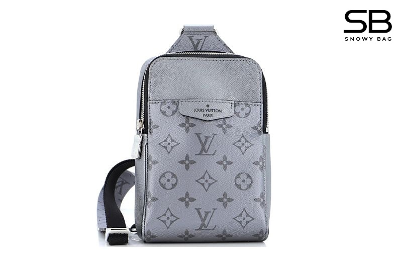 Túi LV Outdoor Sling Bag Gunmetal Grey M30833 Taigarama và Canvas sang trọng
