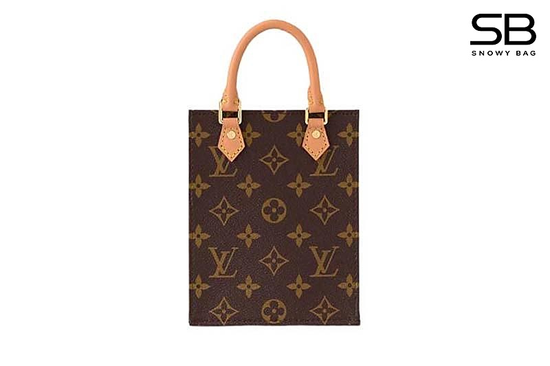 Túi LV Petit Sac Plat Màu Nâu Monogram Canvas sang trọng