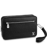 Túi LV Pochette Kasai Black Taiga M30441 Màu Đen 25CM sang trọng