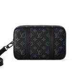 Túi LV Pochette Kasai M82076 Monogram Eclipse Đen đẹp sang trọng