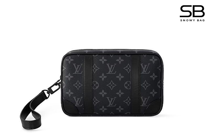 Túi LV Pochette Kasai M82076 Monogram Eclipse Đen đẹp sang trọng
