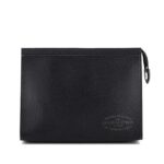 Túi LV Pochette Voyage MM Black Taiga Malletier Đen 27CM sang trọng