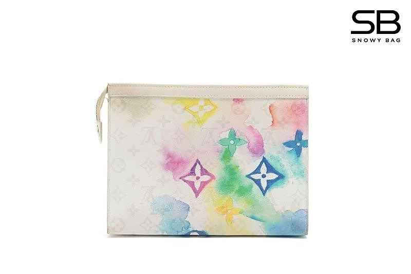 Túi LV Pochette Voyage MM White Monogram Watercolor M80460 sang trọng