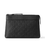 Túi LV Pochette Voyage Souple M82545 Monogram Shadow Đen sang trọng