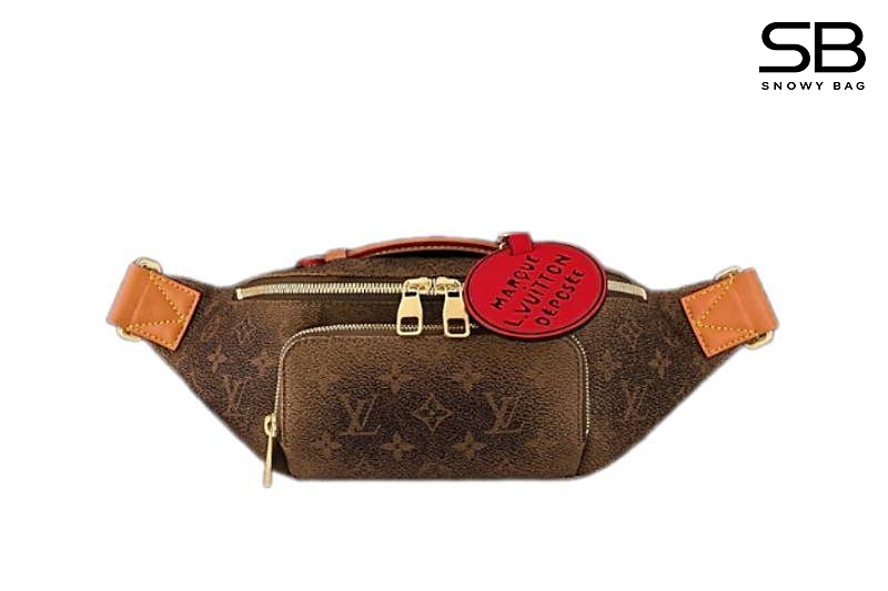 Túi LV Rush Bumbag M11539 Monogram Dust Canvas Nâu sang trọng