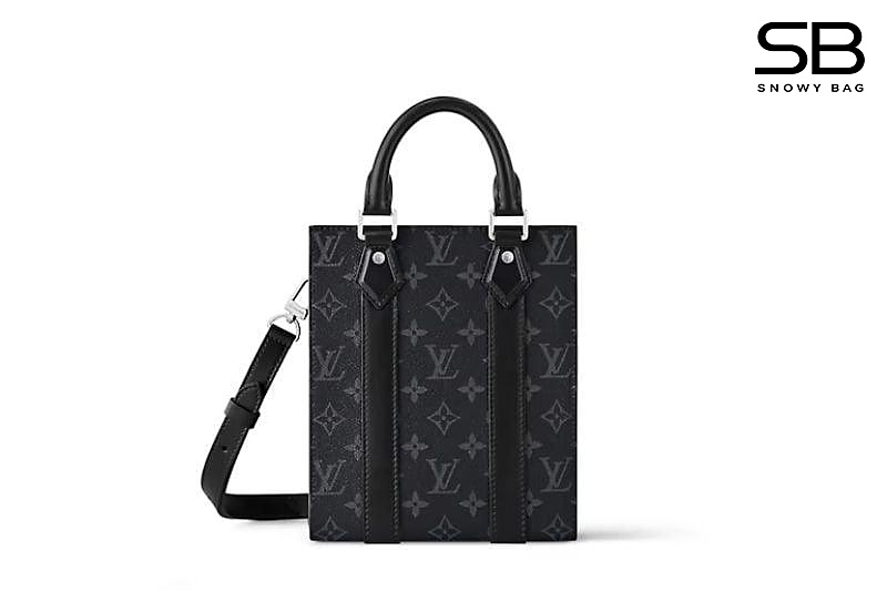 Túi LV Sac Plat Mini M46453 Monogram Eclipse Đen Xám sang trọng