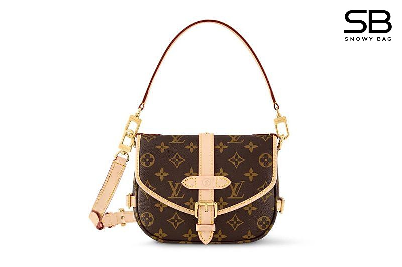 Túi LV Saumur BB Monogram Màu Nâu Kem sang trọng và đẳng cấp