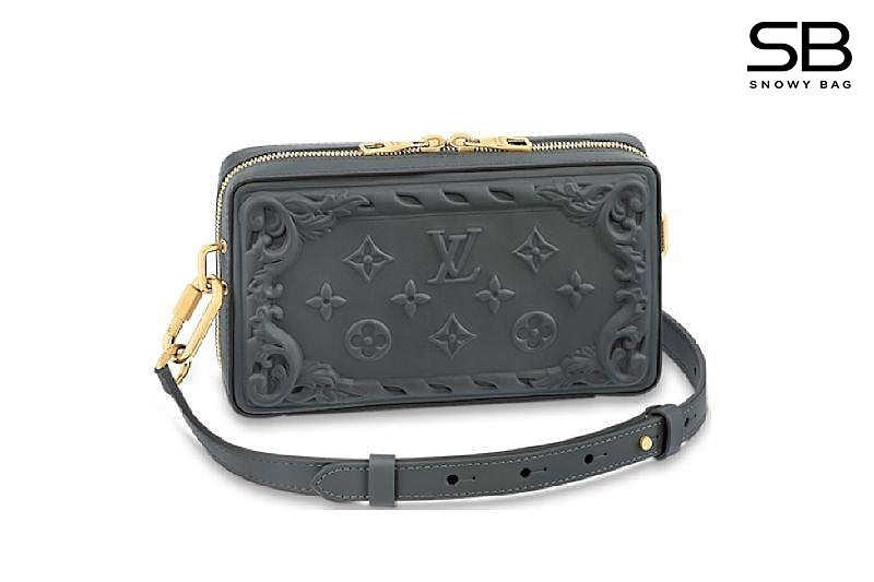 Túi LV Soft Trunk Wearable Wallet M82035 Dark Shadow Grey Calfskin Xám sang trọng