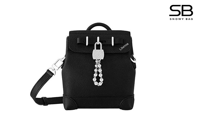 Túi LV Steamer 15 M11637 Black Calfskin màu đen sang trọng
