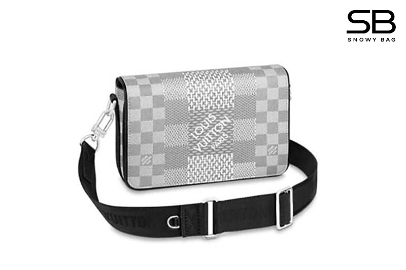 Túi LV Studio Messenger Damier Graphite 3D Grey Xám Trắng 23CM sang trọng và thời thượng