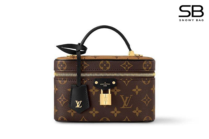 Túi LV Vanity Chain Pouch M47125 Monogram Nâu sang trọng và đẳng cấp