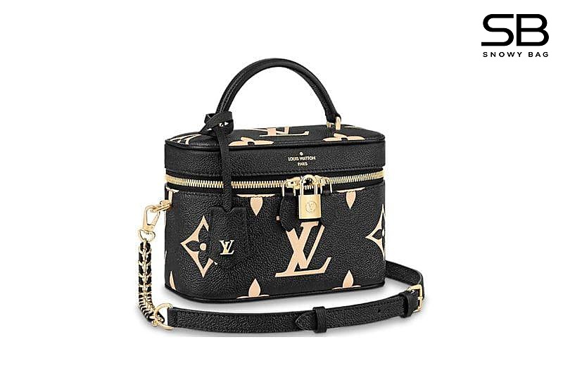 Túi LV Vanity PM Monogram Empreinte Black Beige Đen 19CM sang trọng
