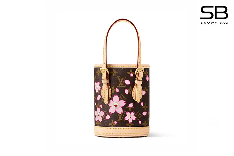 Túi LV x TM Nano Bucket Sakura Brown Monogram Canvas sang trọng và thời thượng