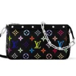 Túi LV X TM Pochette Accessoires M13663 Multicolor Black Monogram sang trọng