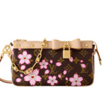 Túi LV X TM Pochette Accessoires Sakura Brown Monogram Canvas sang trọng