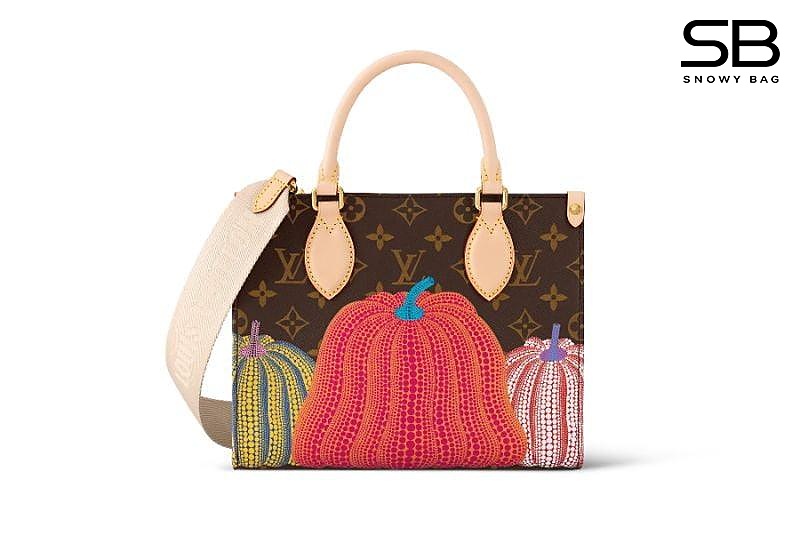 Túi LV x YK Onthego PM M46466 Monogram Pumpkins Bí Ngô sang trọng