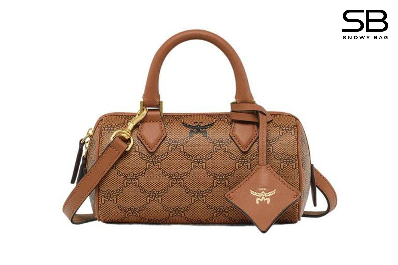 Túi MCM Ella Boston Bag in Lauretos Brown Màu Nâu sang trọng
