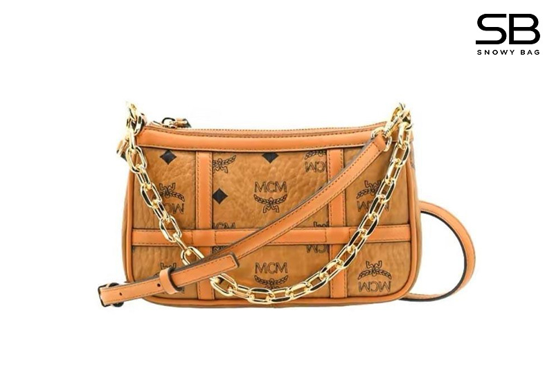 Túi MCM Mini Aren Shoulder Bag in Visetos 21CM