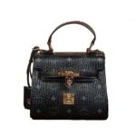 Túi MCM Mini Heritage Satchel in Visetos Đen 18CM sang trọng và phong cách