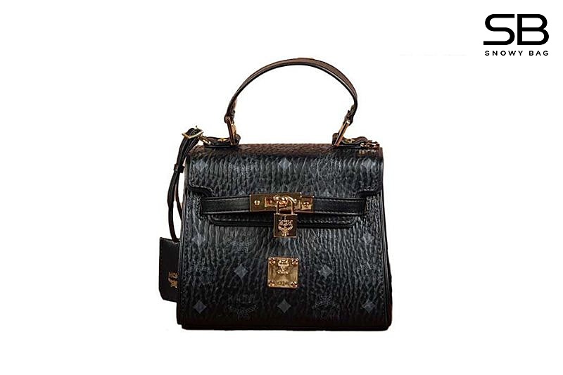 Túi MCM Mini Heritage Satchel in Visetos Đen 18CM sang trọng và phong cách