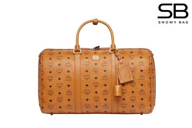 Túi MCM Ottomar Weekender Bag 45 In Visetos Cognac Nâu sang trọng