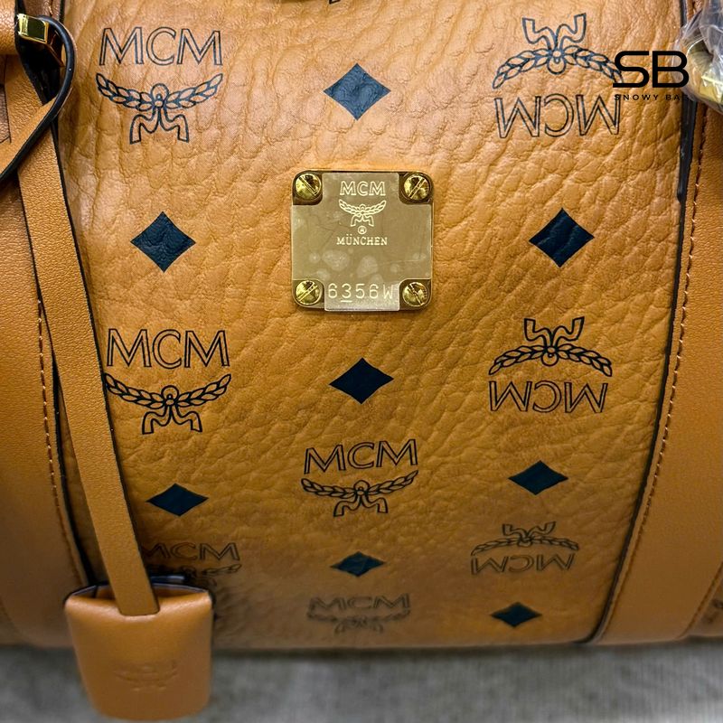 Túi MCM Ottomar Weekender Bag 45 In Visetos Cognac Nâu sang trọng