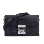 Túi MCM Tracy Crossbody in Visetos Leather Block Đen 18CM