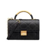 Túi Medium Dior Ange Bag Black Macrocannage Lambskin Đen sang trọng và đẳng cấp